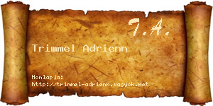 Trimmel Adrienn névjegykártya